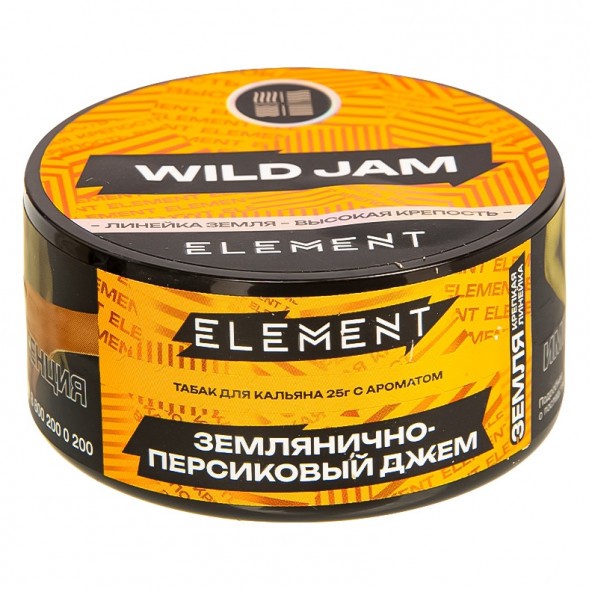 Табак Element Земля - Wild Jam NEW (Землянично-Персиковый Джем, 25 грамм) купить в Владивостоке