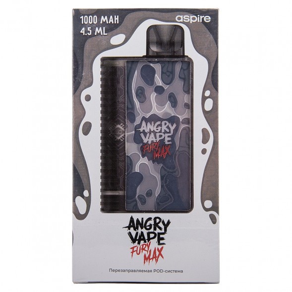 Электронная сигарета Brusko - Angry Vape Fury Max (Чёрный) купить в Владивостоке