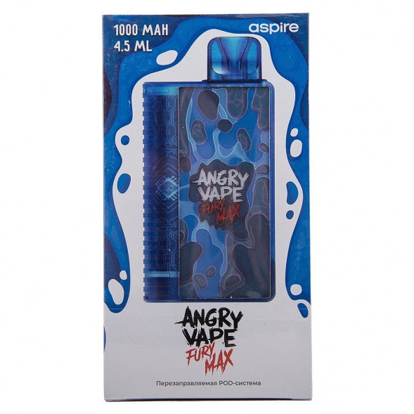 Электронная сигарета Brusko - Angry Vape Fury Max (Синий) купить в Владивостоке
