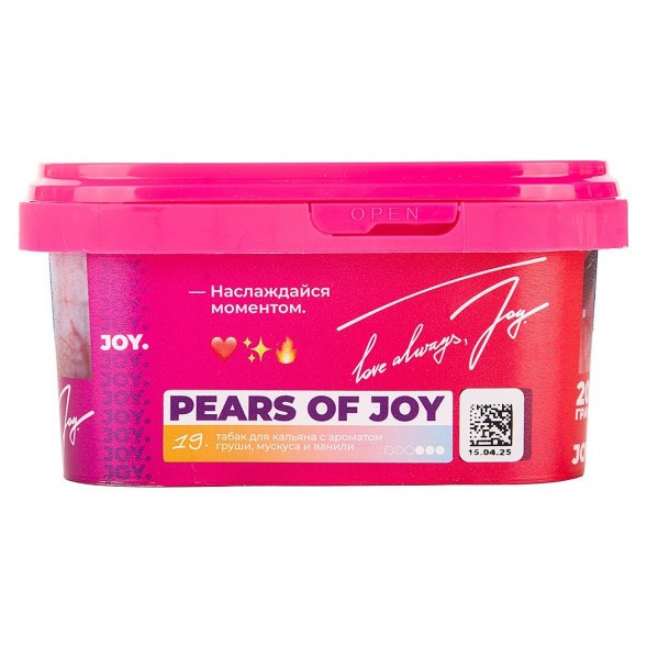 Табак Joy - Pears Of Joy (Груша, Мускус и Ваниль, 200 грамм) купить в Владивостоке