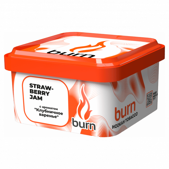 Табак Burn - Strawberry Jam (Клубничное Варенье, 200 грамм) купить в Владивостоке