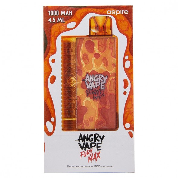 Электронная сигарета Brusko - Angry Vape Fury Max (Оранжевый) купить в Владивостоке