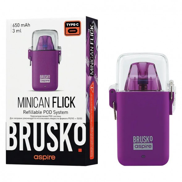 Электронная сигарета Brusko - Minican Flick (Фиолетовый) купить в Владивостоке