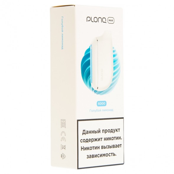 PLONQ MAX - Голубой Лимонад (6000 затяжек) купить в Владивостоке