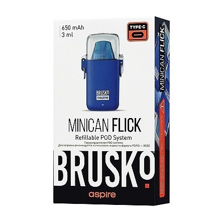 Электронная сигарета Brusko - Minican Flick (Синий) купить в Владивостоке
