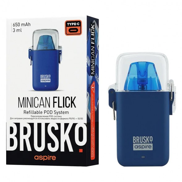 Электронная сигарета Brusko - Minican Flick (Синий) купить в Владивостоке