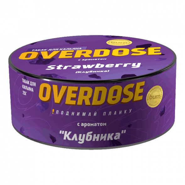 Табак Overdose - Strawberry (Клубника, 25 грамм) купить в Владивостоке