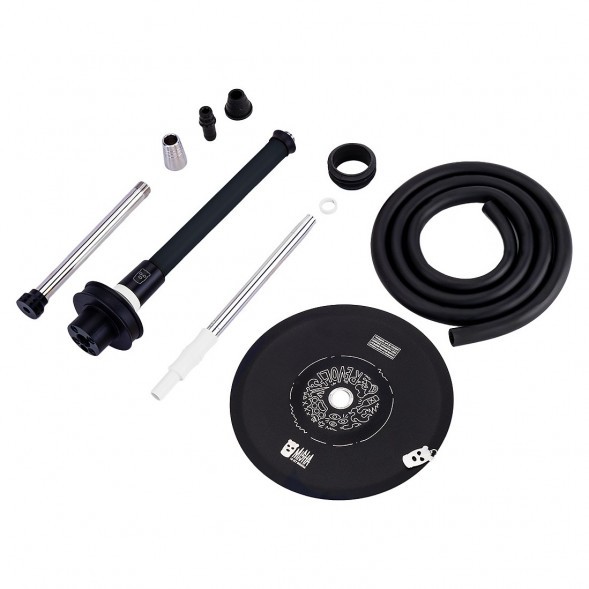 Кальян MISHA Rebel - Revolt Moon Black (Чёрный Белый, Без Колбы) купить в Владивостоке