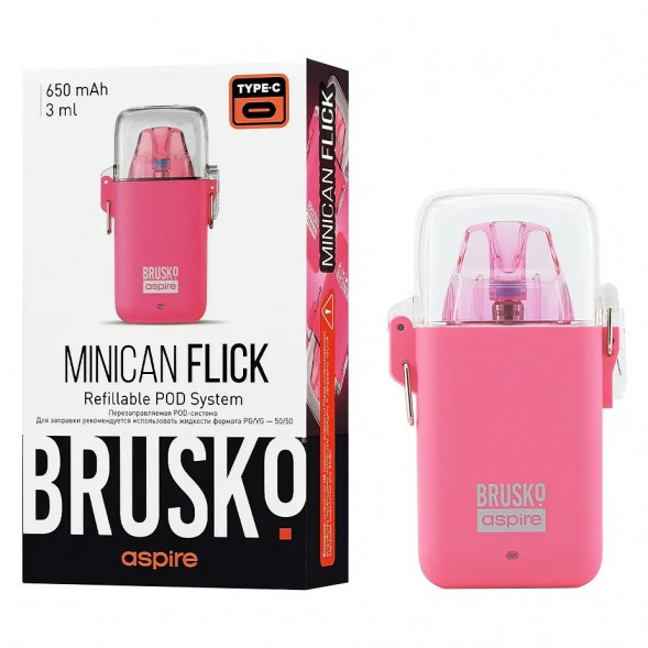 Электронная сигарета Brusko - Minican Flick (Розовый) купить в Владивостоке