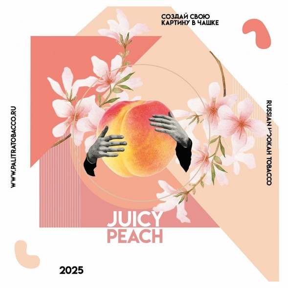Табак Palitra - Juicy Peach (Сочный Персик, 40 грамм) купить в Владивостоке