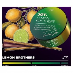 Табак Joy - Lemon Brothers (Лимон, Лайм и Ревень, 200 грамм)