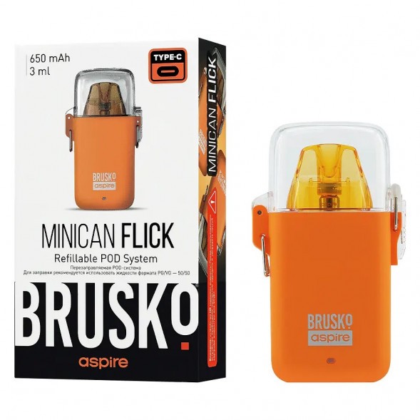 Электронная сигарета Brusko - Minican Flick (Оранжевый) купить в Владивостоке