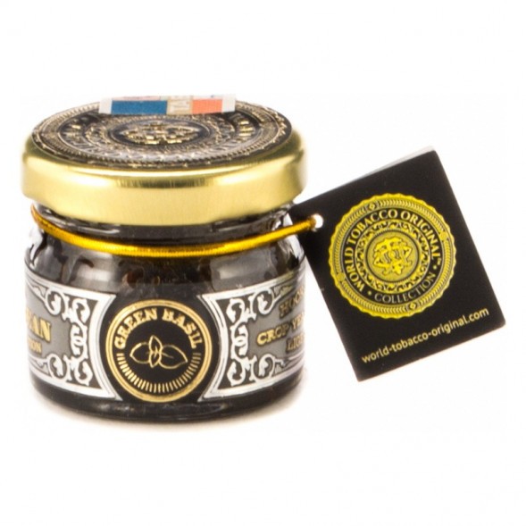 Табак WTO - Caribbean Green Basil (Зеленый Базилик, 20 г) купить в Владивостоке