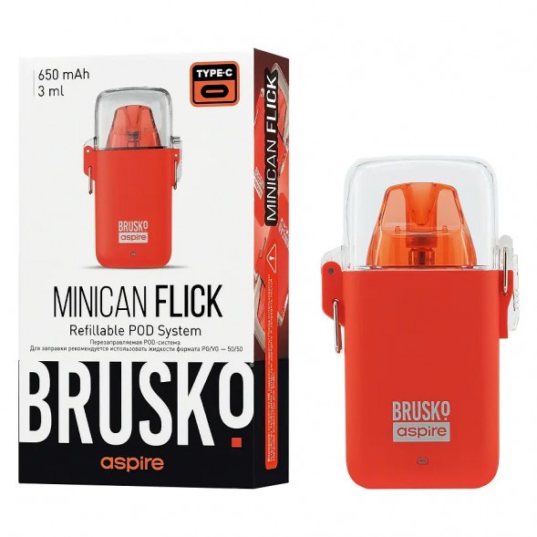 Электронная сигарета Brusko - Minican Flick (Красный) купить в Владивостоке
