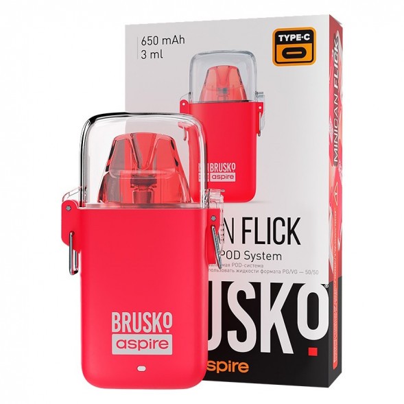 Электронная сигарета Brusko - Minican Flick (Красный) купить в Владивостоке