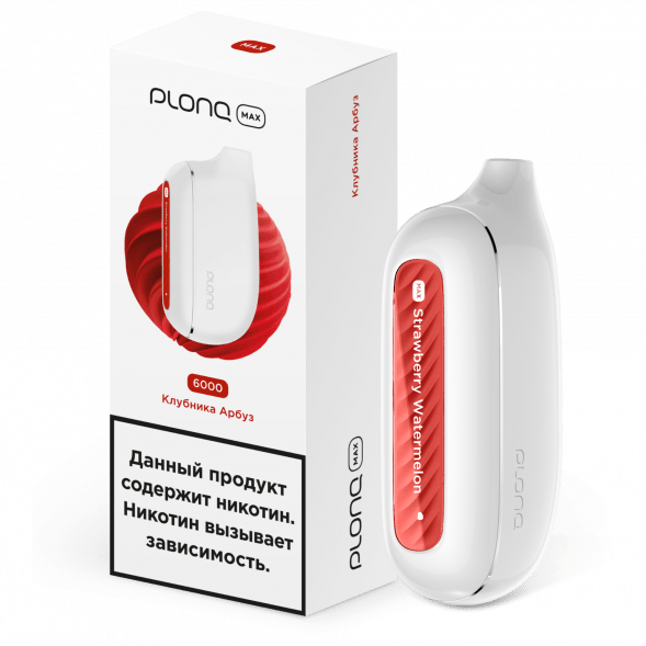 PLONQ MAX - Клубника Арбуз (6000 затяжек) купить в Владивостоке