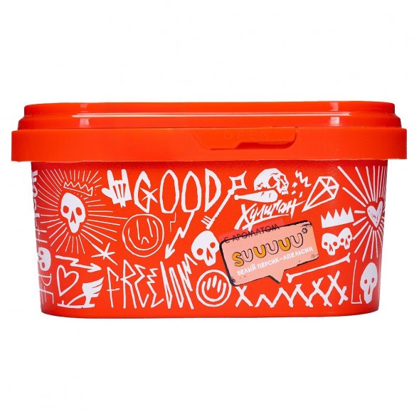 Табак Хулиган - Suuuuu (Белый Персик и Апельсин, 200 грамм) купить в Владивостоке