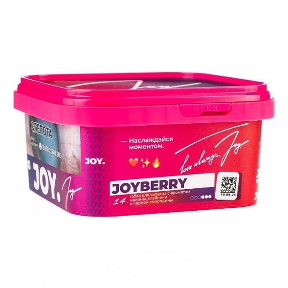 Табак Joy - Joyberry (Малина, Клубника и Чёрная Смородина, 200 грамм) купить в Владивостоке