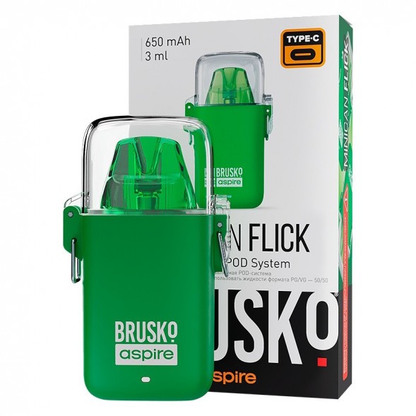Электронная сигарета Brusko - Minican Flick (Зелёный) купить в Владивостоке