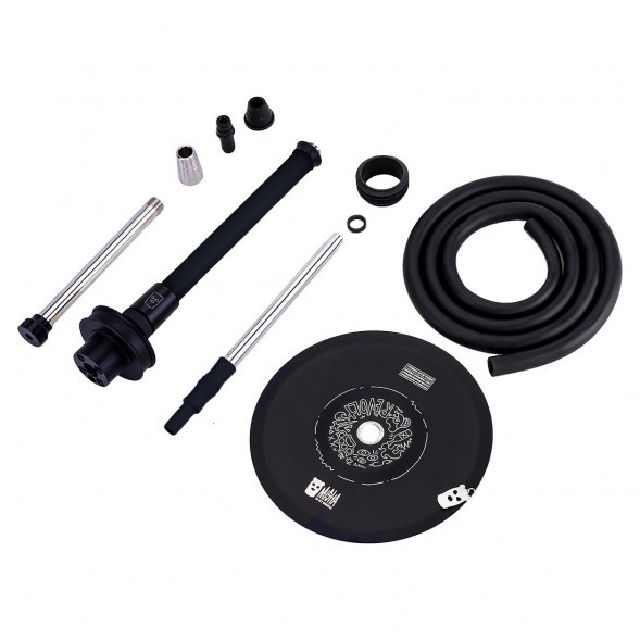 Кальян MISHA Rebel - Revolt Jet Black (Чёрный Матовый, Без Колбы) купить в Владивостоке