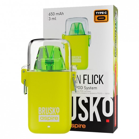 Электронная сигарета Brusko - Minican Flick (Жёлтый) купить в Владивостоке