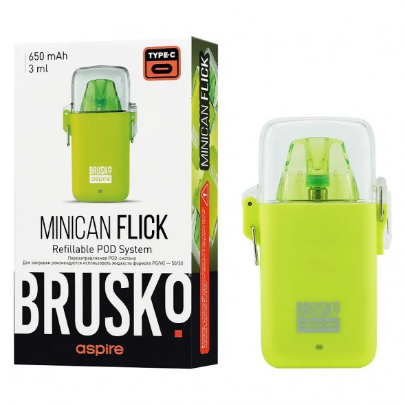 Электронная сигарета Brusko - Minican Flick (Жёлтый) купить в Владивостоке