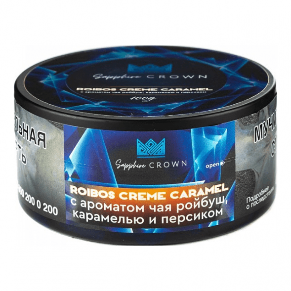 Табак Sapphire Crown - Roibos Creme Caramel (Чай Ройбуш с Карамелью и Персиком, 25 грамм) купить в Владивостоке
