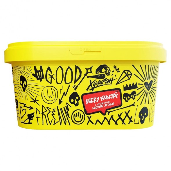 Табак Хулиган - Berry Ninja (Лесные Ягоды, 200 грамм) купить в Владивостоке