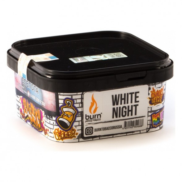 Табак Burn - White Night (Ананас Апельсин Ваниль, 200 грамм) купить в Владивостоке