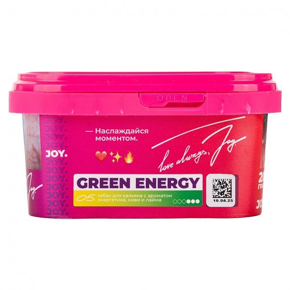 Табак Joy - Green Energy (Энергетик, Киви и Лайм, 200 грамм) купить в Владивостоке