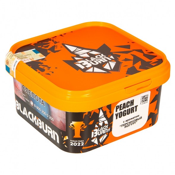 Табак BlackBurn - Peach Yogurt (Персиковый Йогурт, 200 грамм) купить в Владивостоке