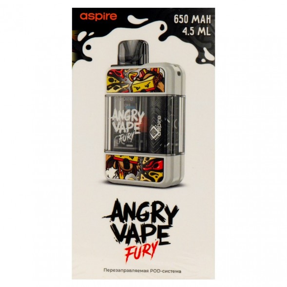 Электронная сигарета Brusko - Angry Vape Fury (650 mAh, Белый) купить в Владивостоке