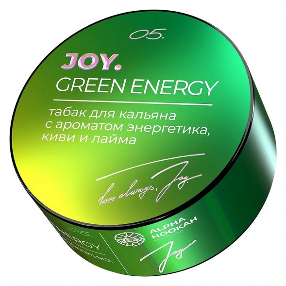 Табак Joy - Green Energy (Энергетик, Киви и Лайм, 25 грамм) купить в Владивостоке
