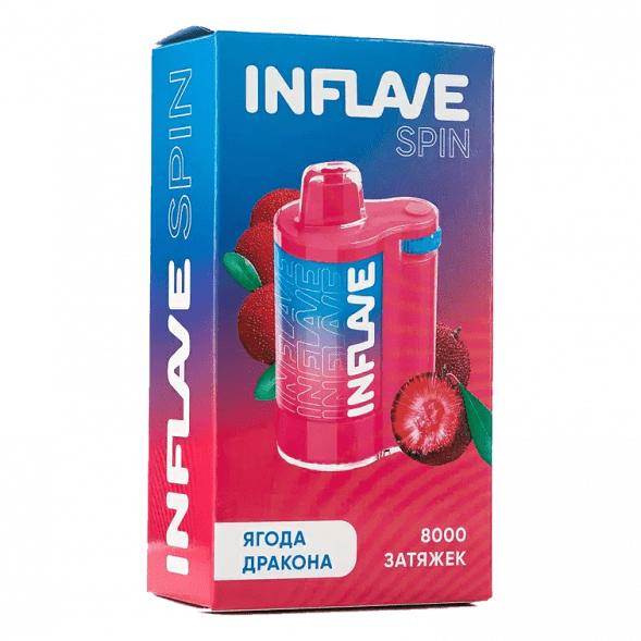 INFLAVE SPIN - Ягода Дракона (8000 затяжек) купить в Владивостоке