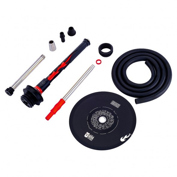 Кальян MISHA Rebel - Revolt Hero Flame (Чёрный Красный, Без Колбы) купить в Владивостоке