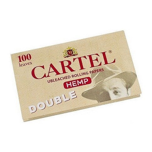 Бумага для самокруток Cartel - Double Organic Hemp Unbleached (100 штук) купить в Владивостоке
