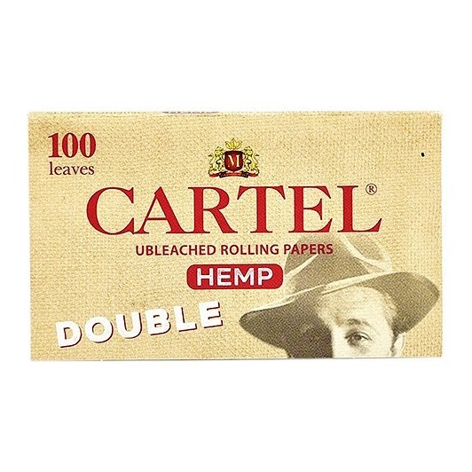 Бумага для самокруток Cartel - Double Organic Hemp Unbleached (100 штук) купить в Владивостоке
