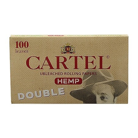 Бумага для самокруток Cartel - Double Organic Hemp Unbleached (100 штук) купить в Владивостоке