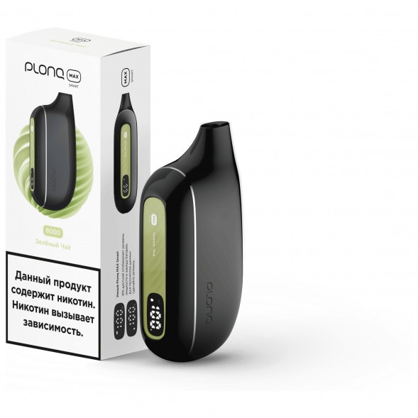 PLONQ MAX SMART - Зелёный Чай (8000 затяжек) купить в Владивостоке