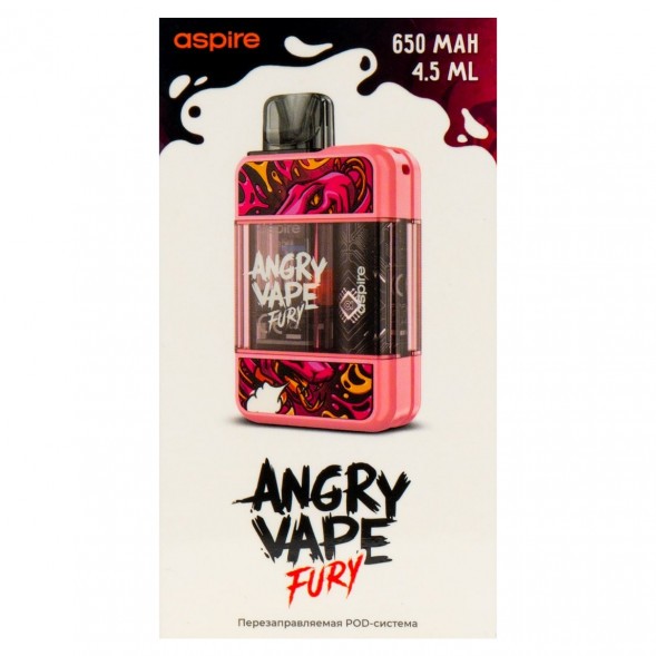 Электронная сигарета Brusko - Angry Vape Fury (650 mAh, Розовый) купить в Владивостоке