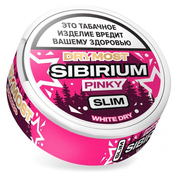Табак жевательный DryMost - Sibirium Pinky Slim (Сибирский Малиновый Лимонад, 12 грамм) купить в Владивостоке