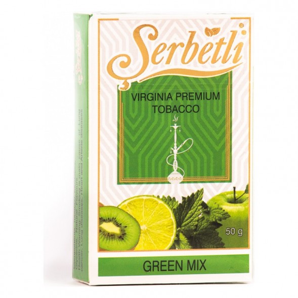 Табак Serbetli - Green Mix (Зеленый Микс, 50 грамм, Акциз) купить в Владивостоке