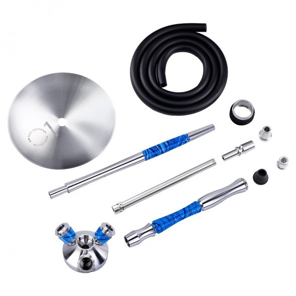 Кальян UNION - Fibonacci Акрил Голубой II (Без Колбы) купить в Владивостоке