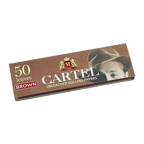 Бумага для самокруток Cartel - Brown Unbleached (50 штук) купить в Владивостоке