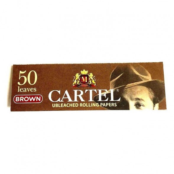 Бумага для самокруток Cartel - Brown Unbleached (50 штук) купить в Владивостоке