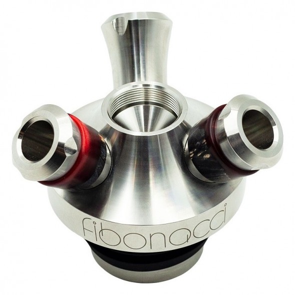 Кальян UNION - Fibonacci Гибрид (Чёрно-Красный, Без Колбы) купить в Владивостоке