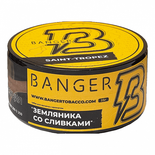 Табак Banger - Saint-Tropez (Земляника со Сливками, 25 грамм) купить в Владивостоке
