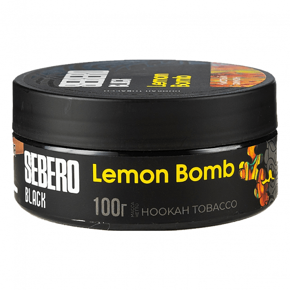 Табак Sebero Black - Lemon Bomb (Кислый Лимон, 100 грамм) купить в Владивостоке