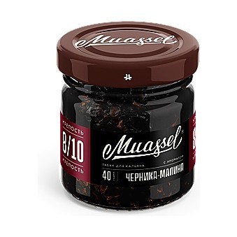 Табак Muassel Extra Strong - Черника-Малина (40 грамм) купить в Владивостоке