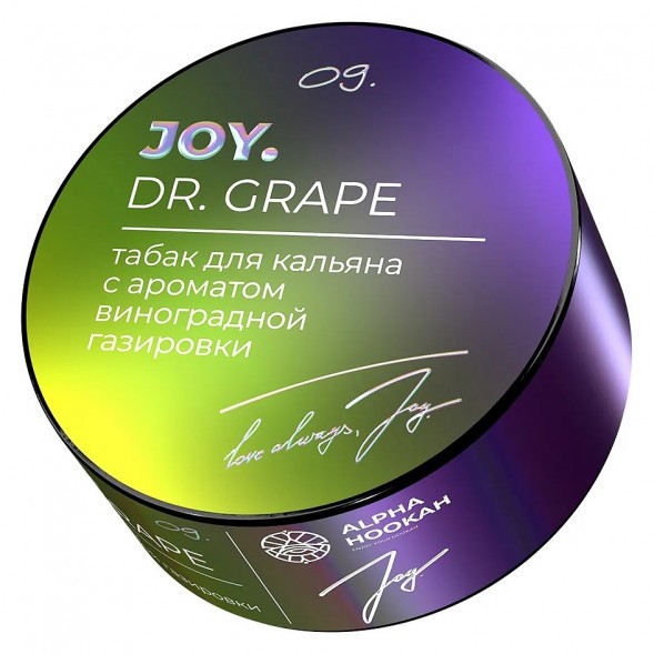 Табак Joy - Dr. Grape (Виноградная Газировка, 25 грамм) купить в Владивостоке